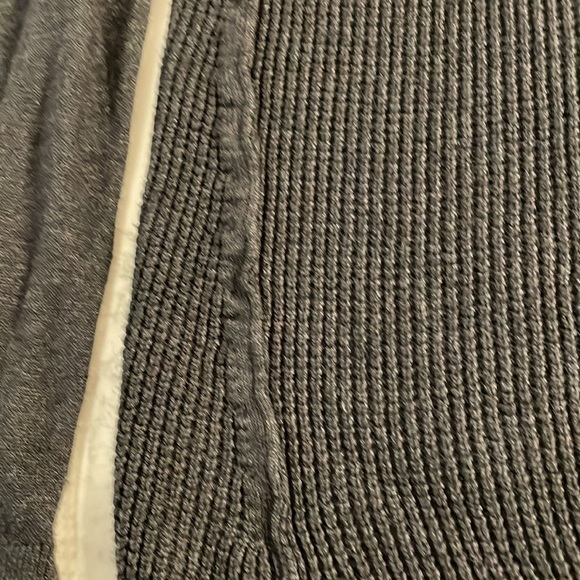 Lululemon Athletica The Sweater Life charcoal gray v-neck knit tunic sweater - Picture 3 of 9